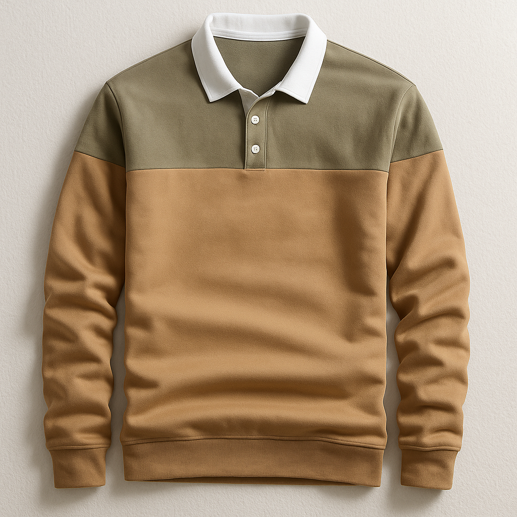 DUMONT LYON | LUXUS POLO MAT LAANGE ÄRMER