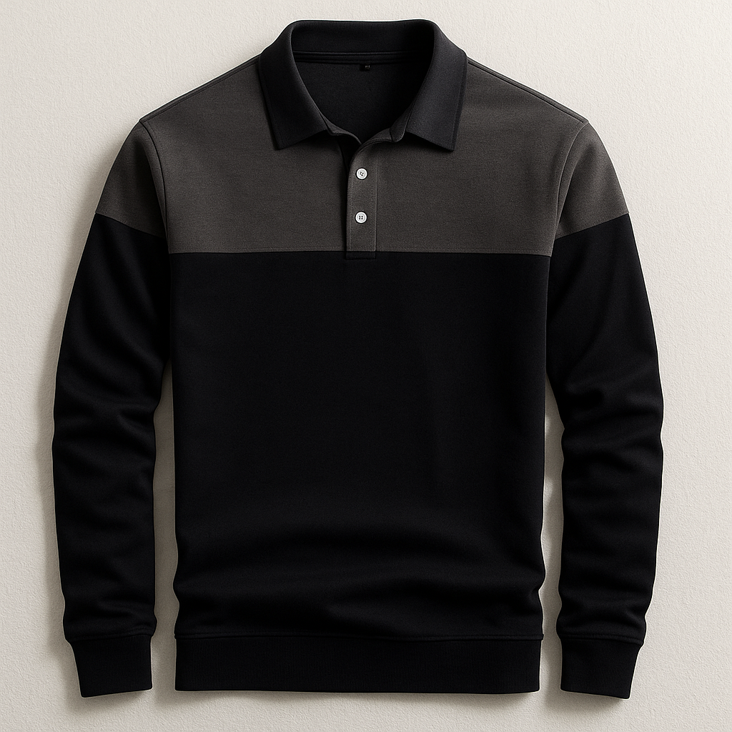 DUMONT LYON | LUXUS POLO MAT LAANGE ÄRMER