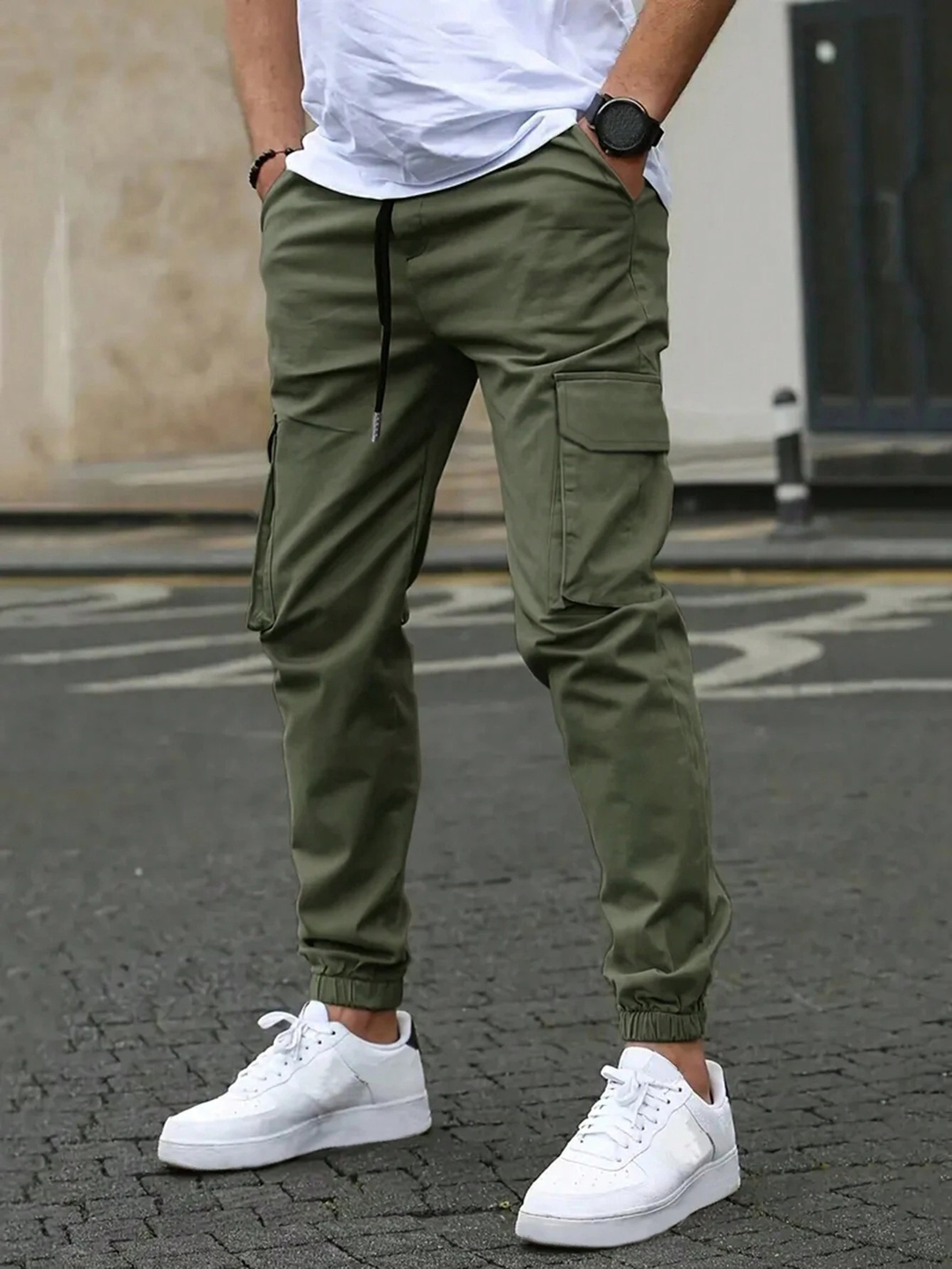 DAVIDE | CARGO PANTALONEN JOGGER FIR Froe