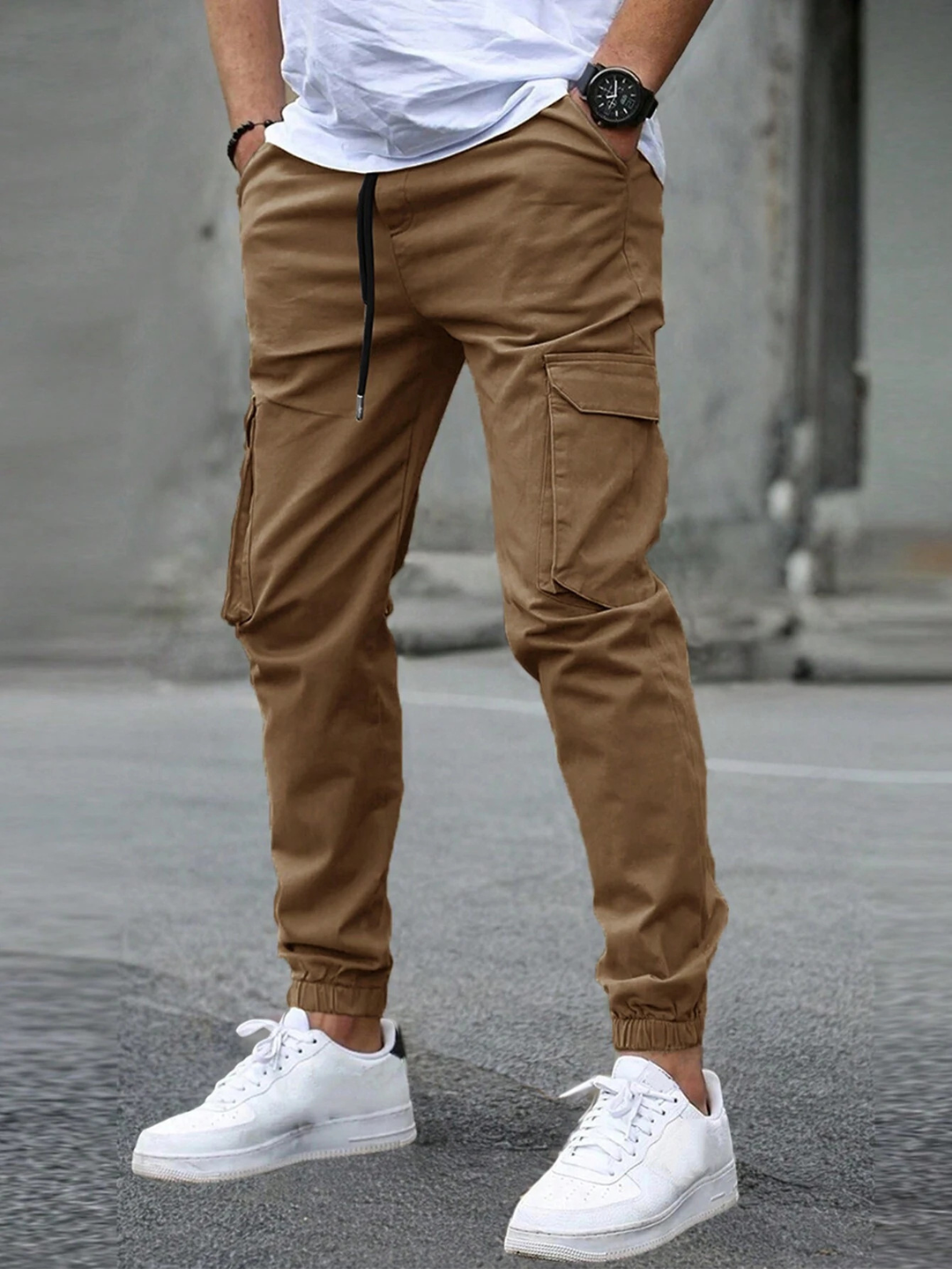 DAVIDE | CARGO PANTALONEN JOGGER FIR Froe