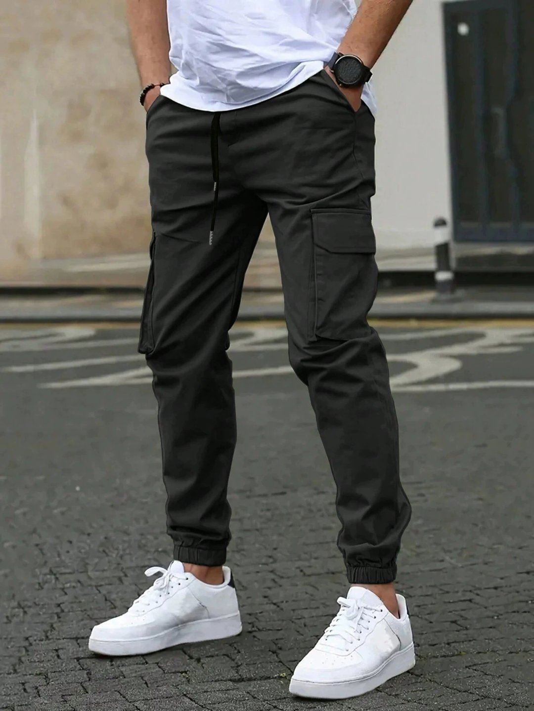 DAVIDE | CARGO PANTALONEN JOGGER FIR Froe